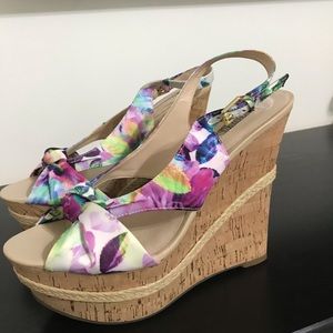 Guess Floral Wedges